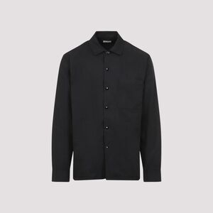 DRIES VAN NOTEN Button-Up Shirt with Chest Pocket Men BLACK Shirts